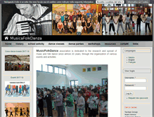 Tablet Screenshot of musicafolkdanza.it